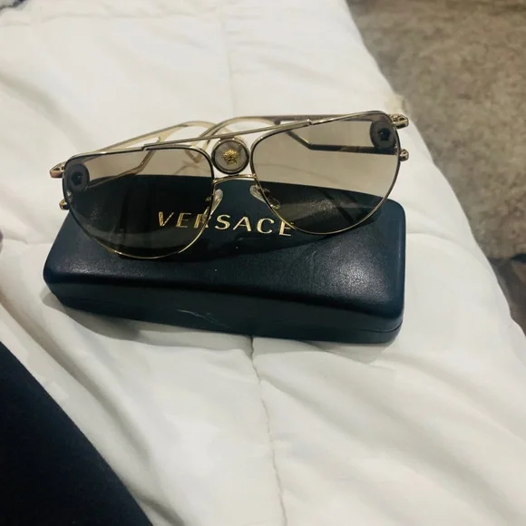 Versace | Accessories | Versace Gold Logo Sunglasses New  display picture 2
